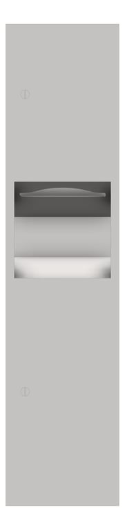 Front Image of CombinationUnit Recessed ASIJDMacDonald Simplicity PaperDispenser WasteBin 26.5L