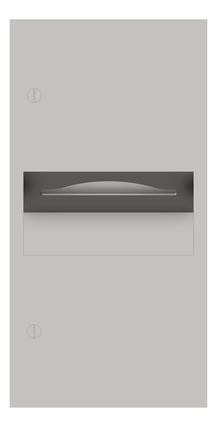 Front Image of CombinationUnit SurfaceMount ASIJDMacDonald Simplicity PaperDispenser WasteBin 8.4L