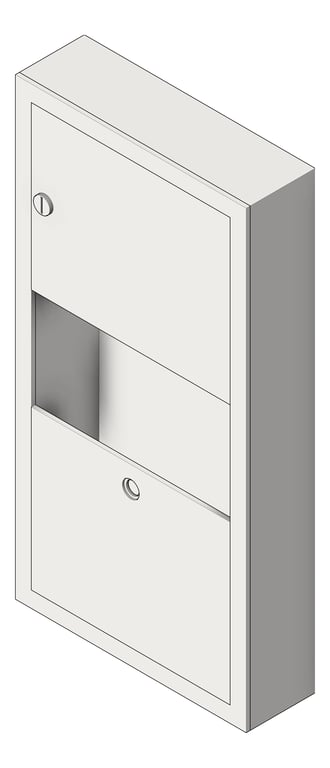 Navigate to CombinationUnit SurfaceMount ASIJDMacDonald Traditional PaperDispenser WasteBin 7.6L