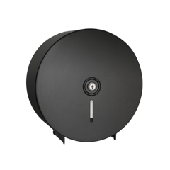 10-0042-41_ASIJDMacDonald_Toilet_Roll_Holder_Jumob_Matte_Black.png Image of ToiletRollHolder SurfaceMount ASIJDMacDonald Jumbo Single