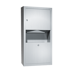 10-0462-AD-9_ASIJDMacDonald_Paper_Towel_Dispenser__Waste_Bin_Surface_Mount_Traditional_Web.png Image of CombinationUnit Recessed ASIJDMacDonald Traditional PaperDispenser WasteBin 7.6L