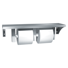 10-0697-GAL_ASIJDMacDonald_Toilet_Roll_Holder_Shelf_Double_Web.png Image of ToiletRollHolder SurfaceMount ASIJDMacDonald Double Shelf