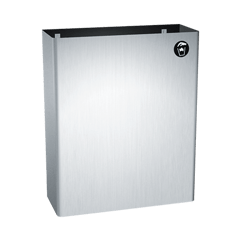 10-0828_ASIJDMacDonald_Waste_Bin_Wall_Mount_Traditional_Web.png Image of WasteBin SurfaceMount ASIJDMacDonald Traditional