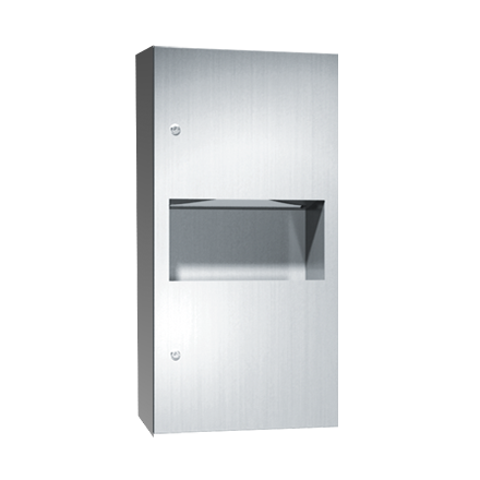 10-64623-9_ASIJDMacDonald_Paper_Towel_Dispenser__Waste_Bin_Surface_Mount_Simplicity_Web.png Image of CombinationUnit SurfaceMount ASIJDMacDonald Simplicity PaperDispenser WasteBin 8.4L
