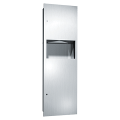 10-6462_ASIJDMacDonald_Paper_Towel_Dispenser__Waste_Bin_Recessed_Simplicity_Web.png Image of CombinationUnit Recessed ASIJDMacDonald Simplicity PaperDispenser WasteBin 34L