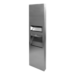 10-64671-2-A-ASI-JD-MacDonald-Select-3in1-Hand-Dryer.png Image of CombinationUnit SemiRecessed ASIJDMacDonald HandDryer PaperDispenser WasteBin 26L
