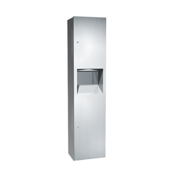 10-64676-9_ASIJDMacDonald_Paper_Towel_Dispenser__Waste_Bin_Surface_Mount_Simplicity_Web.png Image of CombinationUnit SurfaceMount ASIJDMacDonald Simplicity PaperDispenser WasteBin 26.5L