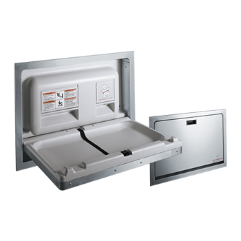 10-9013_ASIJDMacDonald_Parallel_Recessed_Baby_Change_Station_Full_Stainless_Steel_Web.png Image of BabyChangeStation Recessed ASIJDMacDonald Parallel StainlessSteel