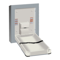 10-9017-9_ASIJDMacDonald_Vertical_Surface_Mount_Baby_Change_Station_Clad_Stainless_Steel_Web.png Image of BabyChangeStation SurfaceMount ASIJDMacDonald Vertical StainlessSteelClad
