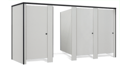 Floor Mounted Overhead Braced Taller Door Angle.png Image of CubicleArray FloorMounted ASIJDMacDonald Tranquility