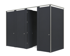 Frontal Floor to Ceiling Full Privacy Angle (2).png Image of Cubicle FloorToCeilingMounted ASIJDMacDonald Tranquility FullPrivacy