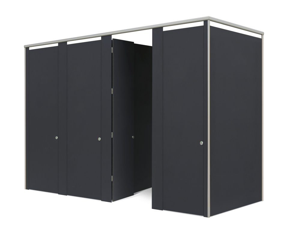 Frontal Floor to Ceiling Full Privacy Angle (2).png Image of Cubicle FloorToCeilingMounted ASIJDMacDonald Tranquility FullPrivacy