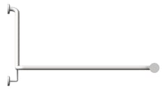 Left Image of GrabRail 40deg ASIJDMacDonald Corner LH GermShield