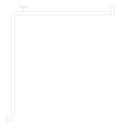 Plan Image of GrabRail 90deg ASIJDMacDonald Corner LH GermShield