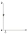Left Image of ShowerRail TShape ASIJDMacDonald Corner LH