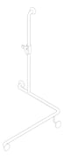3D Documentation Image of ShowerRail TShape ASIJDMacDonald Corner RH