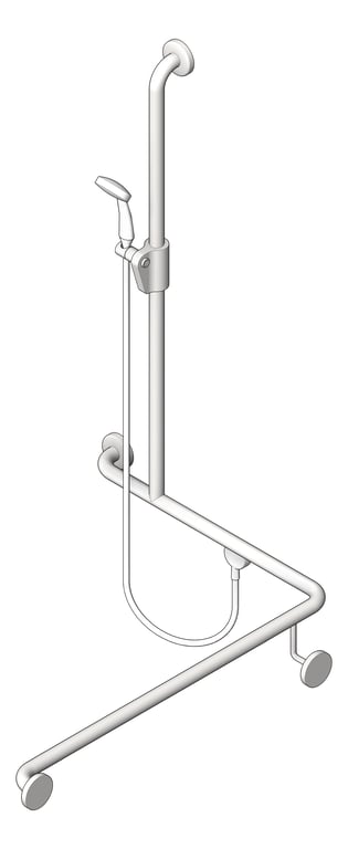 Navigate to ShowerRail TShape ASIJDMacDonald Corner RH ShowerKit