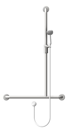 Front Image of ShowerRail TShape ASIJDMacDonald RH ShowerKit