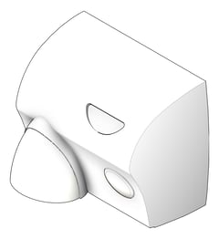 3D Shaded Image of HandDryer SurfaceMount ASIJDMacDonald Touchdry