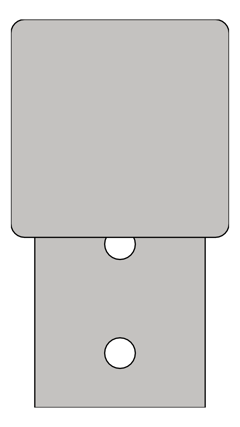 Front Image of ClothesHook SurfaceMount ASIJDMacDonald HeavyDuty