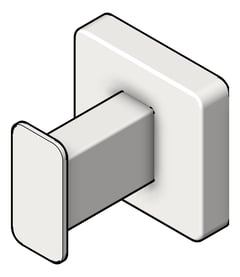 3D Shaded Image of RobeHook SurfaceMount ASIJDMacDonald Single