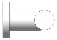 Left Image of RobeHook SurfaceMount ASIJDMacDonald Sorrento Double
