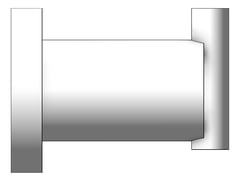 Left Image of RobeHook SurfaceMount ASIJDMacDonald Sorrento Single