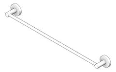 3D Shaded Image of TowelRail SurfaceMount ASIJDMacDonald Lilla