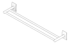 3D Documentation Image of TowelRail SurfaceMount ASIJDMacDonald Zugo Double