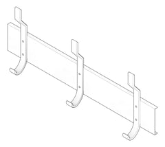3D Documentation Image of UtilityHookStrip SurfaceMount ASIJDMacDonald