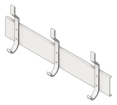 3D Shaded Image of UtilityHookStrip SurfaceMount ASIJDMacDonald