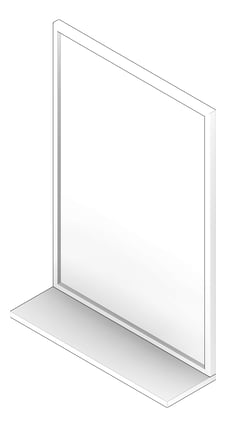 3D Documentation Image of Mirror Glass ASIJDMacDonald Channel Shelf