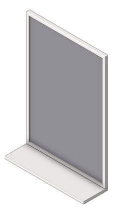 3D Shaded Image of Mirror Glass ASIJDMacDonald Channel Shelf