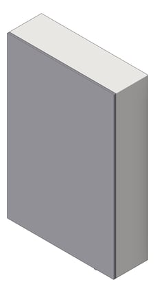 3D Shaded Image of Mirror SurfaceMount ASIJDMacDonald Velare Cabinet