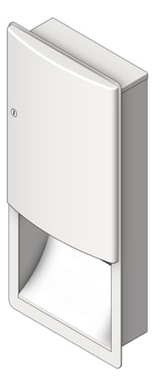 3D Shaded Image of PaperDispenser Recessed ASIJDMacDonald Roval
