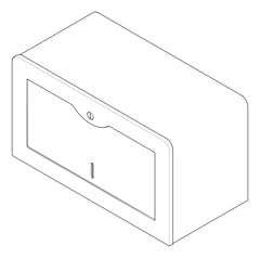 3D Documentation Image of PaperDispenser SurfaceMount ASIJDMacDonald Traditional SingleFold