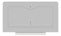 Front Image of PaperDispenser SurfaceMount ASIJDMacDonald Traditional SingleFold