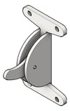 3D Shaded Image of ClothesHook RearMount ASIJDMacDonald Security