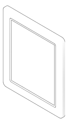 3D Documentation Image of Mirror SurfaceMount ASIJDMacDonald Security WallAnchorPlate