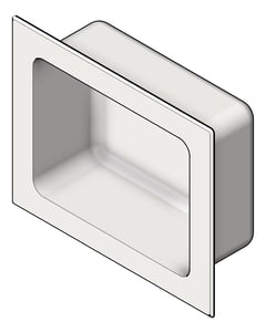 3D Shaded Image of SoapDish Recessed ASIJDMacDonald Security