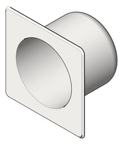 3D Shaded Image of ToiletRollHolder Recessed ASIJDMacDonald RearMount Security Square