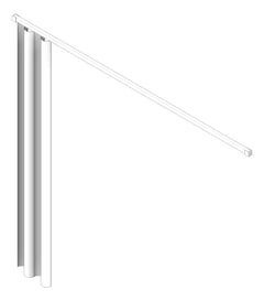 3D Shaded Image of CurtainTrack Straight ASIJDMacDonald