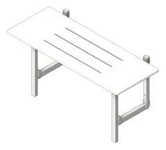 3D Shaded Image of ShowerSeat Folding ASIJDMacDonald Accessible Acrylic