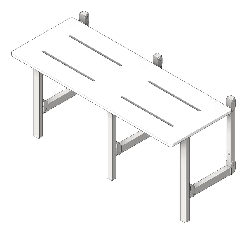 Navigate to ShowerSeat Folding ASIJDMacDonald Accessible Bariatric Acrylic