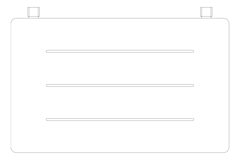 Plan Image of ShowerSeat Folding ASIJDMacDonald Acrylic Leg