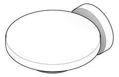 3D Documentation Image of SoapDish Frosted ASIJDMacDonald Lilla