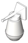 3D Shaded Image of SoapDispenser SurfaceMount ASIJDMacDonald Surgical