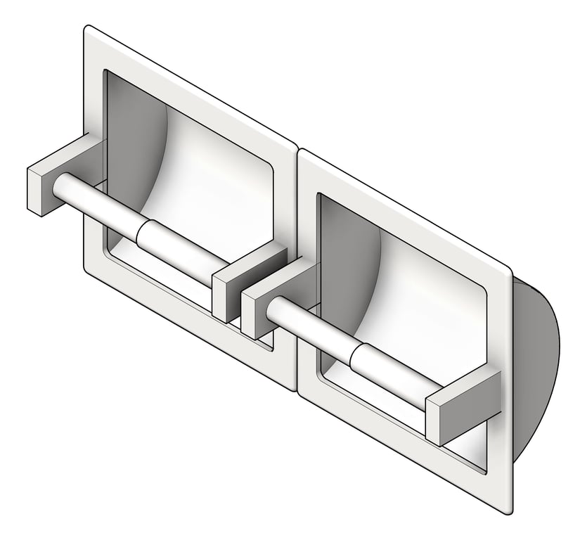 ToiletRollHolder Recessed ASIJDMacDonald Double