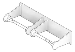 3D Documentation Image of ToiletRollHolder SurfaceMount ASIJDMacDonald Double Large