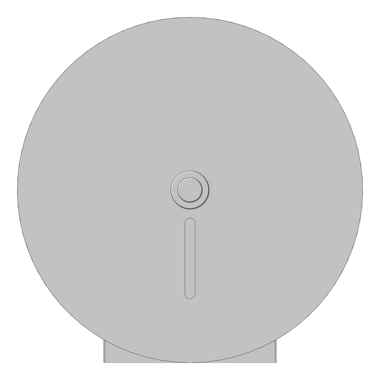 Front Image of ToiletRollHolder SurfaceMount ASIJDMacDonald Jumbo Single